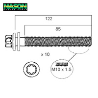 Head Bolt Set FOR PEUGEOT CITROEN TU5 HBS192
