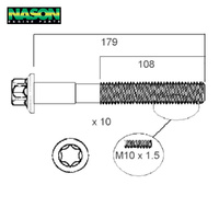 Head Bolt Set FOR MERCEDES M166 M266 SERIES SOHC HBS200