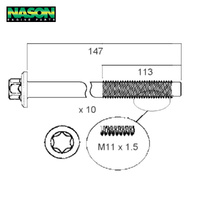 Head Bolt Set FOR CITROEN DV6 FORF HHJ PEUGEOT HBS207