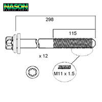 Head Bolt Set FOR ROVER LANDROVER 10P SOHC 10V HBS210