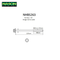 Head Bolt Set FOR SUZUKI J20B J24B NHBS263