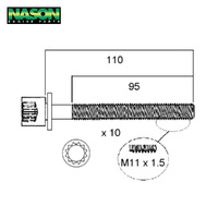 Head Bolt Set FOR VOLKSWAGEN SEAT AEE SOHC 8V HBS175