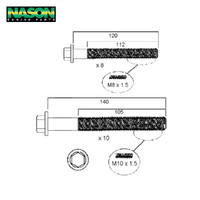 Head Bolt Set FOR FORD 2.2LTR DIESEL HBS261
