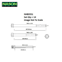 Head Bolt Set FOR REANAULT J8S 2.1 DIESEL NHBS551