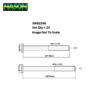 Head Bolt Set FOR PEUGEOT XD3T NHBS596