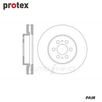 ULTRA DISC ROTOR FOR TOYOTA HIACE DR13077 (PAIR)