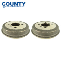 Rear Brake Drum PAIR FOR Triumph Herald Spitfire 1959-1981