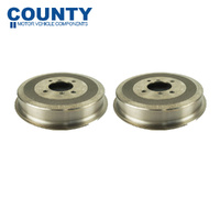 Rear Brake Drum PAIR FOR MG MGB 1800 B Series Tube Axle 1965-1980