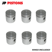 Flat Top Piston & Ring Set 060 FOR Jaguar Mark 7 50-54 6 Cylinder 3.4L XK 7.1:0