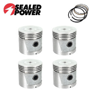 Piston & Ring Set 020" FOR Wisconsin 4 Cylinder VE4 VE4D 3" Bore