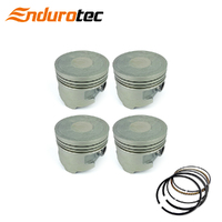 Piston & Ring Set +040" FOR Mitsubishi Lancer CB CC CE Mirage CE 90-04 4G15 12V