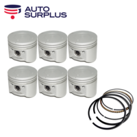 Dish Top Piston & Ring Set STD FOR Holden Red Blue Black 6 Cylinder 202 71-86