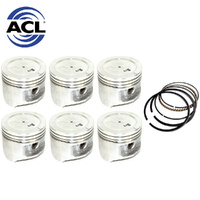 Dish Top Piston & Ring Set +060" FOR Holden Red Blue Black 6 202 3.3 71-86 ACL