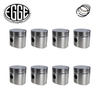 Flat Top Piston & Ring Set +040" FOR Ford Flathead 221 V8 3 1/16" 21 Stud 32-36