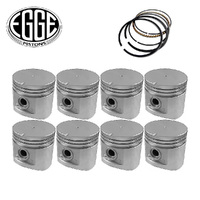 Flat Top Piston & Ring Set 060" FOR Ford 272 OHV V8 Y-Block 1955-1957