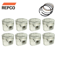 Flat Top Piston & Ring Set +020" FOR Chevrolet 283 Small Block V8 1957-1967
