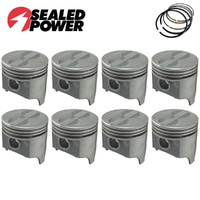Flat Top Piston & Ring Set +040" FOR Chevrolet 283 Small Block V8 1957-1967