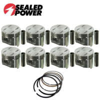 Flat Top Piston & Ring Set 040" FOR Chrysler Dodge Plymouth 1967-1984 318 LA V8