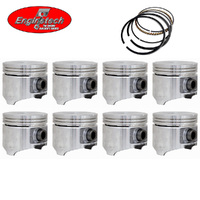 Flat Top Piston & Ring Set 040" FOR Chrysler Dodge Plymouth 318 LA V8 1985-1989