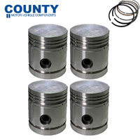 Piston & Ring Set STD FOR MG TB TC TD TF YA YB YT Wolseley 4/44 1250 XPAG 39-57