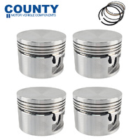 Piston & Ring Set 030 FOR MGB 5 Main 1.8L B Series 1965-1970 Circlip Short Skirt