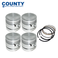 Dish Top Piston & Ring Set 040" FOR Austin Healy MG Mini Morris 1962-1971 1098cc