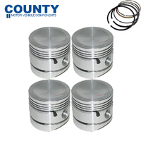 Dish Top Piston & Ring Set 060" FOR Austin Healy MG Mini Morris 1962-1971 1098cc