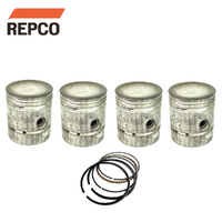 Dish Top Piston & Ring Set +020 FOR Austin A40 Sports Somerset 1950-1954 1200cc