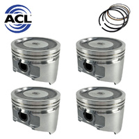 Piston & Ring Set 020” FOR Mitsubishi Lancer CA 88-90 4G15 1.5 SOHC 8V Carb ACL