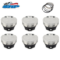 Dish Top Forged Piston & Ring Set +020 FOR Ford Falcon Barra BA BF FG 4.0L Turbo