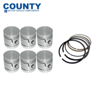 Flat Top Piston & Ring Set STD FOR Austin Westminster Austin Healey 100/6 56-59