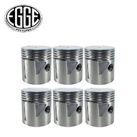 Piston Set +020" FOR Chrysler Dodge Plymouth 6 SV 236 250 264 3.4375" 42-54