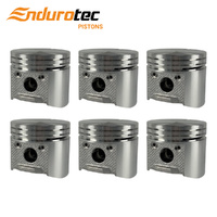 Piston Set 040" FOR Holden HR HK HT HG 1966-1971 186 6 Cylinder Red Motor