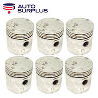 Piston Set +040" FOR Studebaker Truck US6 6x6 1941-1945 5.2L 6 Cyl Hercules JXD