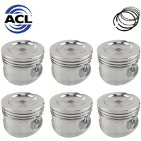 Dish Top Piston & Ring Set 040 FOR Ford Falcon EB ED Fairlane NC 4.0L MPFI 92-95