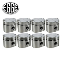 Flat Top Piston Set +080" FOR DeSoto Firedome 291 4.8 Hemi V8 1955