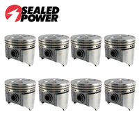 Flat Top Piston Set +060" FOR Chevrolet 283 Small Block V8 1957-1967