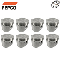 Dish Top Piston & Ring Set STD FOR Holden 308 5.0L Red Blue Black V8 1969-1988