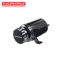 Raceworks 1L Radiator Tank OD 89mm H 180mm Black ALY-070BK