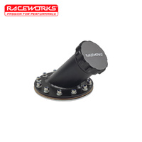 Raceworks Aluminium Gen1 Fuel Cell Cap 45 Deg Black ALY-079BK