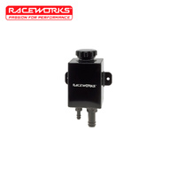 Raceworks Square Power Steering Reservoir Black ALY-126BK