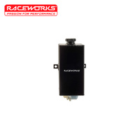Raceworks Aluminium Vertical Wash Bottle with Pump Black ALY-128BK