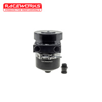 Raceworks 1L Breather Tank Drain Tap Straight Ports ALY-134BK