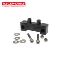 Raceworks 2 Circuit Pressure Sensor Block ALY-152-2BK