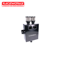 Raceworks 2.7L Slimline Aluminium Catch Can Black ALY-156BK