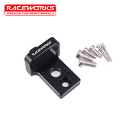Raceworks 4Port Solenoid Billet Mount Black ALY-164BK