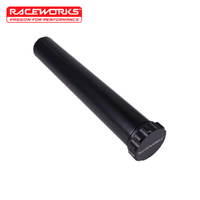 Raceworks 0.5L Rad Oflow Tank Od50mm H330mm Black ALY-219BK
