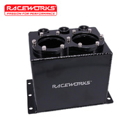 Raceworks 2.5L Surge Tank Kit Twin 60mm Pumps ALY-232BK