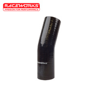Raceworks Silicone Hose 23 Deg 2.50in (63mm) Black SHE-023-250BK