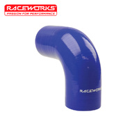 Raceworks Silicone Hose 90 Deg 2.50in (63mm) Blue SHE-090-250BE